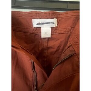 Liz Claiborne Women's Valerie Cargo Pants Size burnt burgundy Size 20